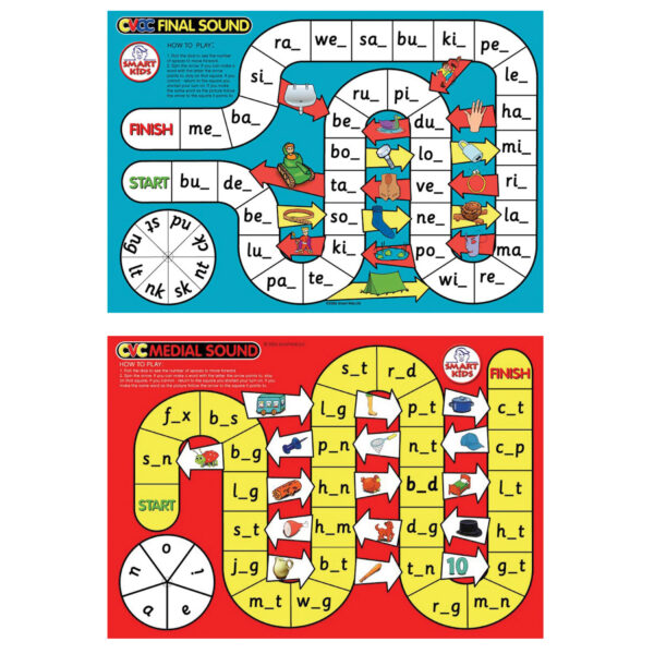 CVC Spelling Board Game