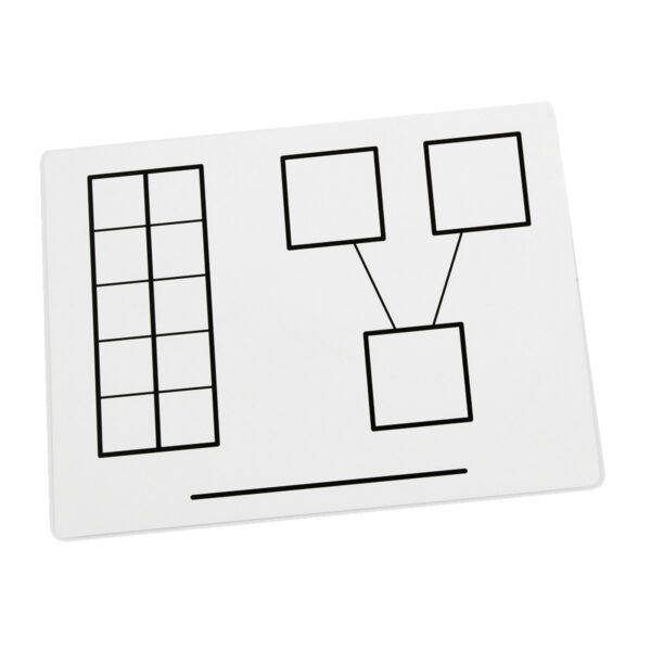 Write-On-Wipe-Off Ten-Frame Mats, Set of 10