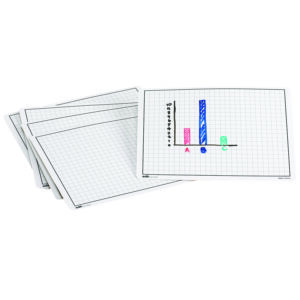 Write-On-Wipe-Off Graphing Mats, Set of 10