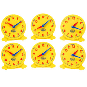 5" Student Clocks, Set of 6