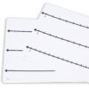 Write-On-Wipe-Off Fraction Number Line Mat, 9"W x 12"L, Pack of 10