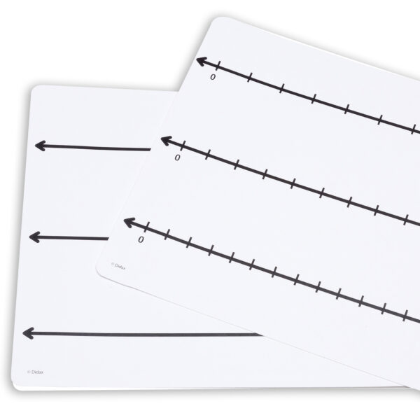 Write-On-Wipe-Off Fraction Number Line Mat, 9"W x 12"L, Pack of 10