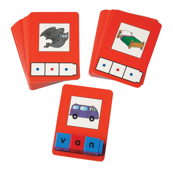 CVC Word Building Cards, 24 Cards Per Pack, 3 Packs