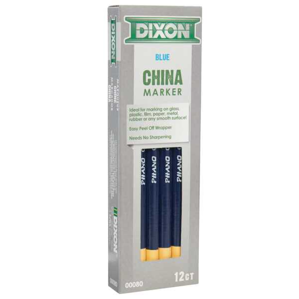 Phano China Markers, Blue, 12 Per Pack, 2 Packs