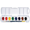 Semi-Moist Washable Watercolor Set, 8 colors, 3 Sets