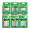 Wooden Pencil Pastel, Sharpened, 18 Per Pack, 3 Packs