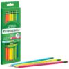 Premium Neon Wood No. 2 Pencils with Eraser, 10 Per Pack, 6 Packs