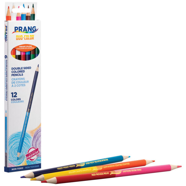 Duo Colored Pencils, 12 Color Set, 12 Sets