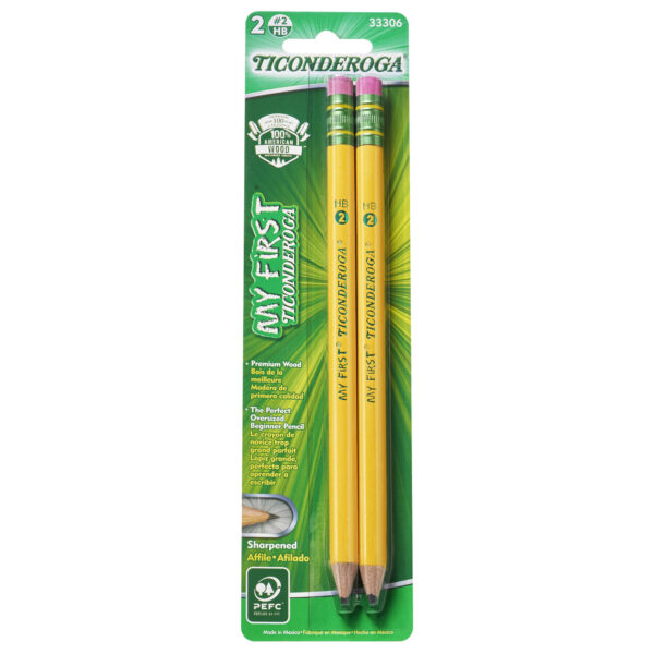 My First Pencils, Sharpened, 2 Per Pack, 12 Packs