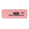 Pink Carnation Erasers, Medium, 2-5-16 x 13-16 x 7-17, 12 Per Pack, 3 Packs