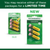 Erasers, Pencil Shaped, Yellow, 3 Per Pack, 6 Packs