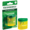 Two Hole Pencil Sharpener, Green-Yellow, Pack of 6