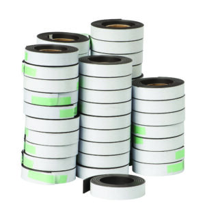 Magnet Strip with Adhesive, 1-2" x 30", 48 Rolls