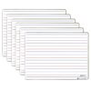 Double-sided Magnetic Dry-Erase Board, Line-Ruled-Blank, Pack of 6