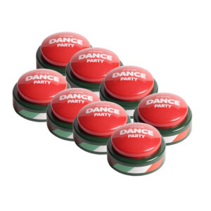 Dance Party Button, Holiday, Pack of 8