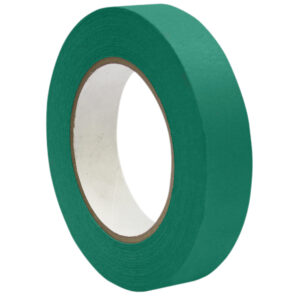 Premium Grade Masking Tape, 1" x 55 yds, Green, 6 Rolls