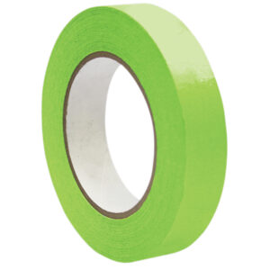 Premium Grade Masking Tape, 1" x 55 yds, Light Green, 6 Rolls