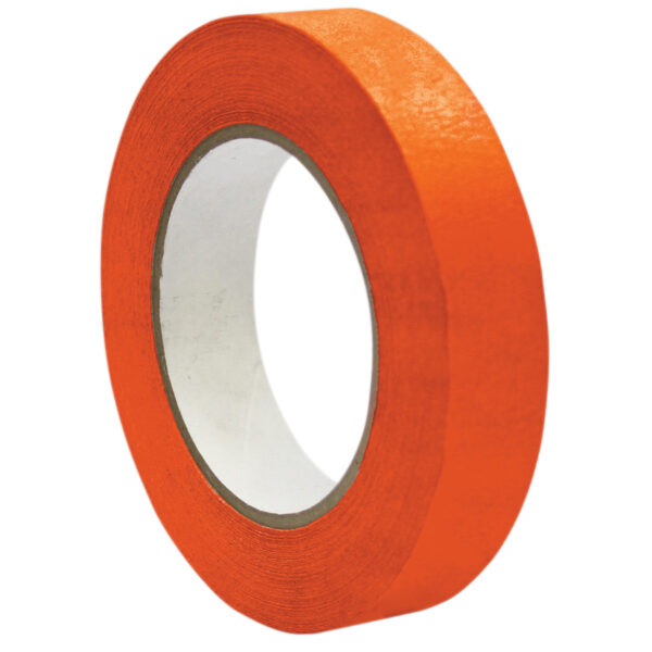 Premium Grade Masking Tape, 1" x 55 yards, Orange, 6 Rolls