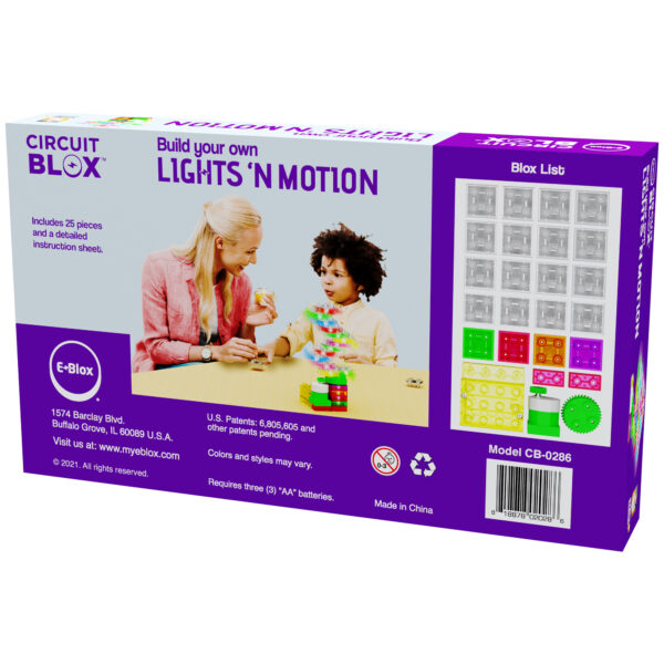 Circuit Blox Single Student Set, Lights 'N Motion Geared Motor