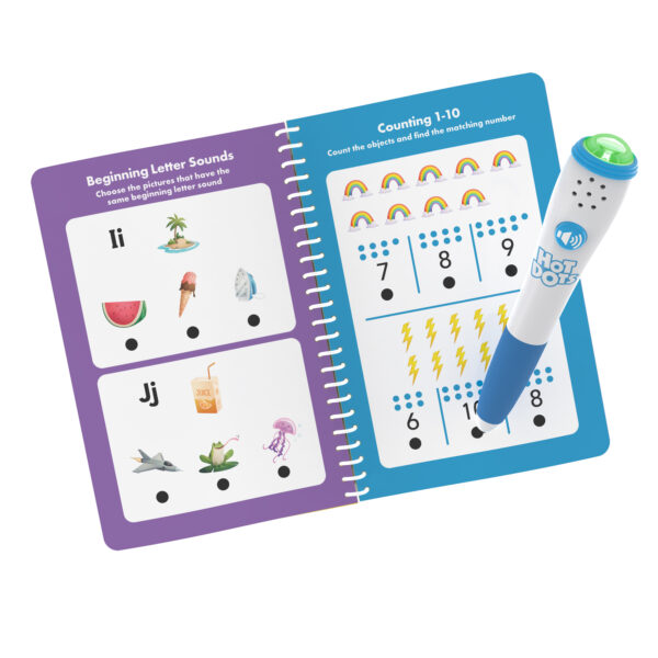 Hot Dots Preschool Essentials Reading & Math Workbook