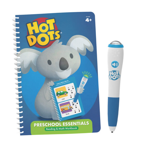 Hot Dots Preschool Essentials Reading & Math Workbook