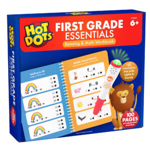 Hot Dots First Grade Essentials Reading & Math Workbook