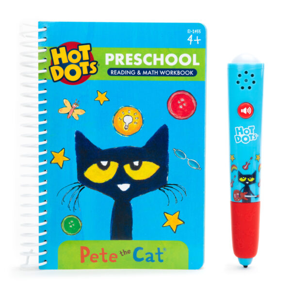 Hot Dots Pete the Cat Preschool Reading & Math