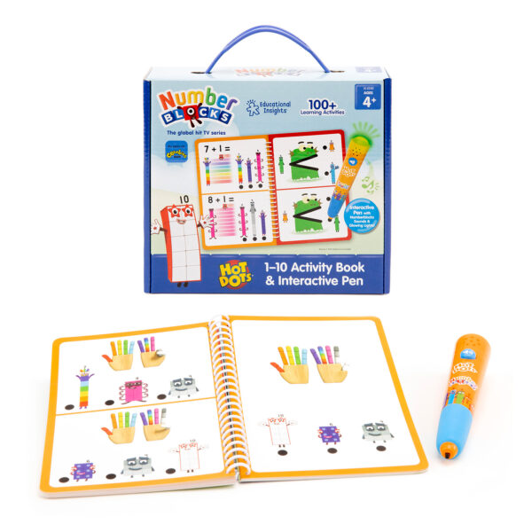 Hot Dots 1-10 Numberblocks Activity Book & Interactive Pen