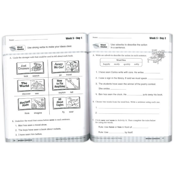 Daily 6-Trait Writing Book, Grade 2