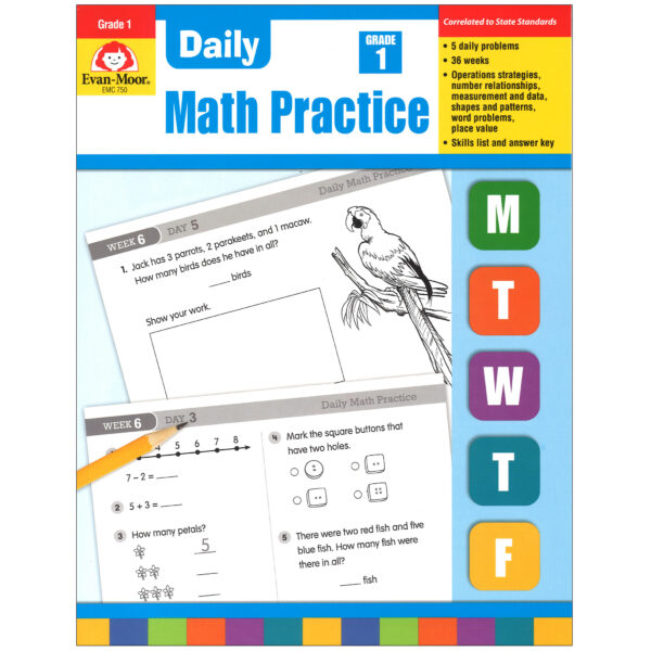 Daily Common Core Math Practice, Grade 1