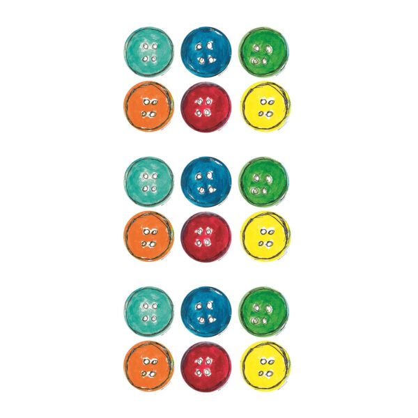 Pete the Cat Groovy Buttons Accents, 36 Per Pack, 3 Packs