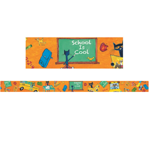 Pete the Cat School is Cool Spotlight Border, 35 Feet Per Pack, 6 Packs