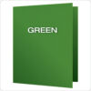 Twin Pocket Folders, Green, 25 Per Box