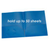 Poly Two Pocket Portfolio, Blue, Pack of 25