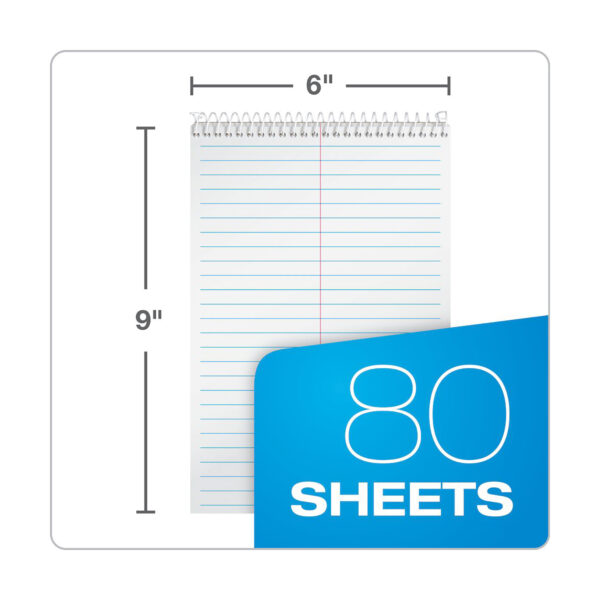 Steno Books, 6" x 9", Gregg Rule, 80 Sheets, Pack of 3