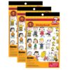 Peanuts Sticker Book, 410 Stickers, Pack of 3