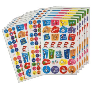 Cat in the Hat Sticker Book, 536 Stickers Per Book, Pack of 6