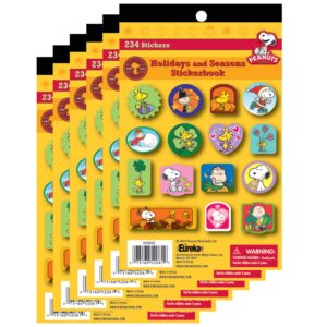 Peanuts Seasons and Holidays Sticker Book, Pack of 6