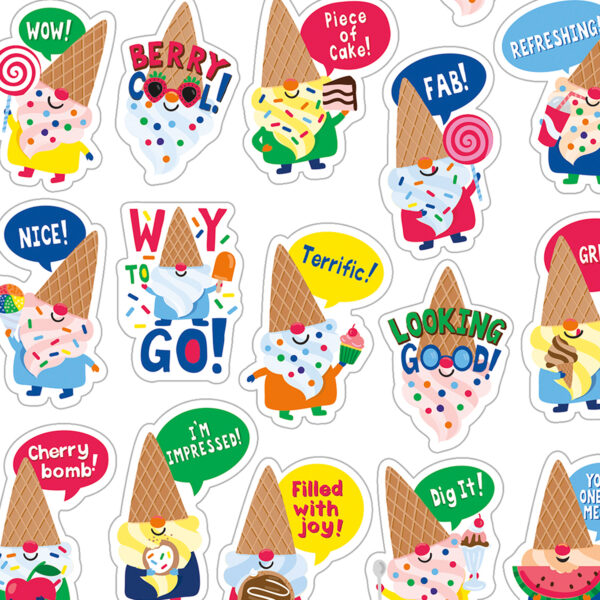 Dessert Gnomes Candy Scented Stickers, 80 Per Pack, 6 Packs