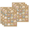 Star Cookies Sugar Cookie Scented Stickers, 80 Per Pack, 6 Packs