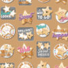 Star Cookies Sugar Cookie Scented Stickers, 80 Per Pack, 6 Packs