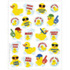 Rubber Duckies Bubblebath Scented Stickers, 80 Per Pack, 6 Packs