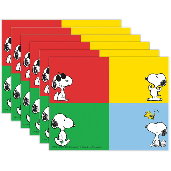 Peanuts Name Tags, 2-7-8" x 2-1-4", 40 Per Pack, 6 Packs