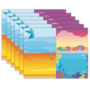 Seas the Day Name Tags, 2-7-8" x 2-1-4", 40 Per Pack, 6 Packs