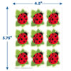 Ladybugs Giant Stickers, 36 Per Pack, 12 Packs