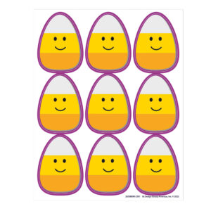 Candy Corn Giant Stickers, 36 Per Pack, 12 Packs