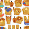 Cinnamon Scented Stickers, 80 Per Pack, 6 Packs