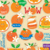 Orange Scented Stickers, 80 Per Pack, 6 Packs