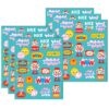 Bubblegum Scented Stickers, 80 Per Pack, 6 Packs