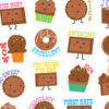 Chocolate Scented Stickers, 80 Per Pack, 6 Packs